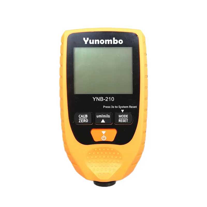 Yunombo YNB-210 цифровой подсветкой ЖК-дисплей толщиномер пленки Толщина краски тестер толщины покрытия толщиномер