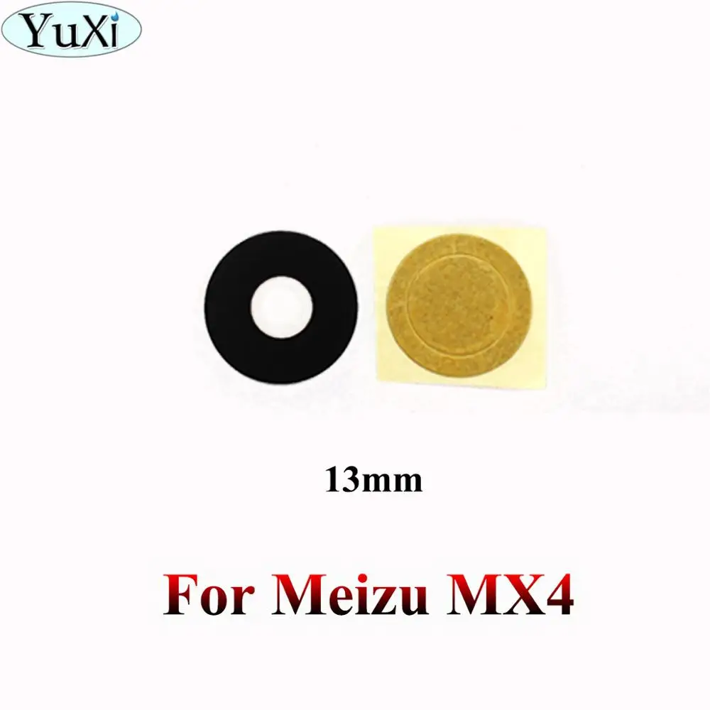 For Meizu MX4 Стекло для камеры YuXi для Meizu MX3 MX4 MX5 Pro 5 6 7 Plus E2 E3 U10 U20 M15 lite Plus стекло объектива Корпус Запчасти для замены - Цвет: For Meizu MX4