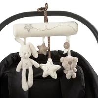 rabbit baby hanging bed safety seat plush toy hand bell multifunctional plush toy stroller mobile gifts