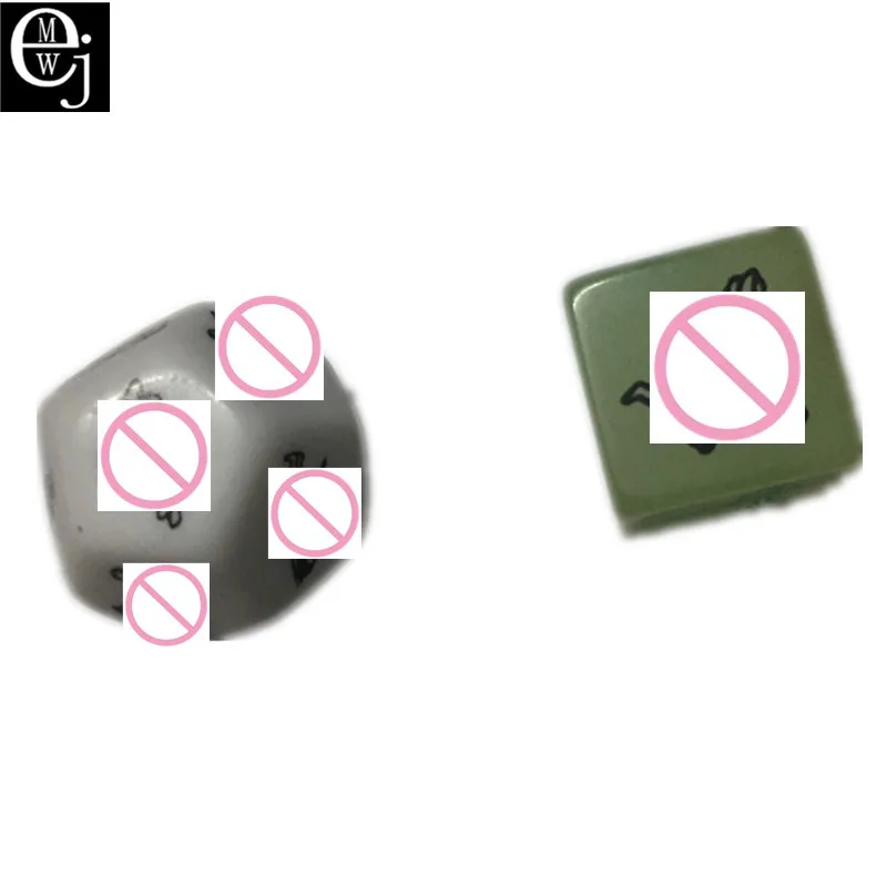 2 вида светящиеся горячие продажи эротический крэпс секс кости ночные огни