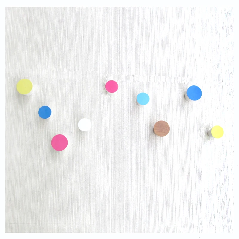 Короткий деревянный крючок для халата цилиндрическое украшение пальто