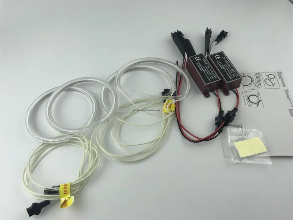 Для Mazda 3 mazda3 2002 2003 2004-2006 2007 2008 ультра яркий дневной светильник DRL с холодным катодом(CCFL) Ангельские глазки демон глаза комплект Теплый Белый Halo Кольцо