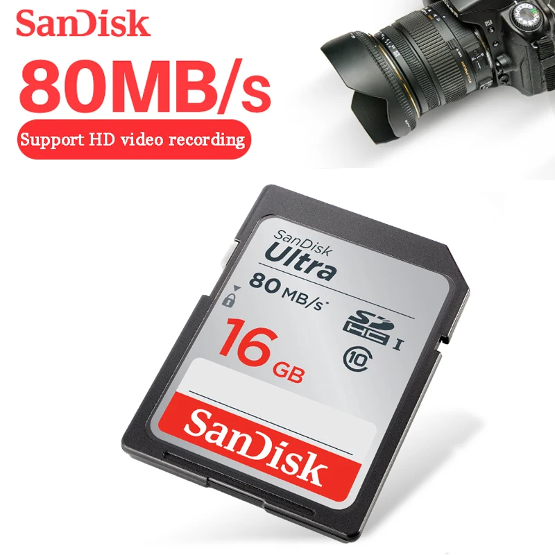 SanDisk Ultra SD карта класс 10 16 ГБ 32 64 128 ГБ|Карты памяти| |