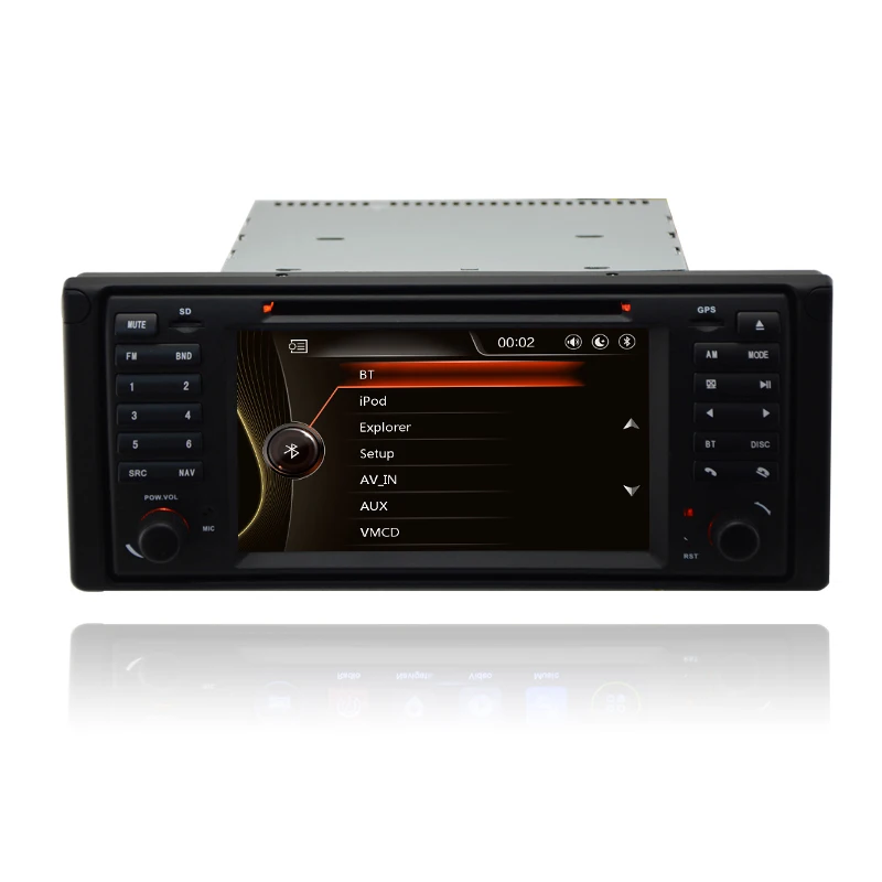 Автомобильный DVD стерео головное устройство UI 7 &quotдля BMW E39 X5 E53 с GPS Навигатором