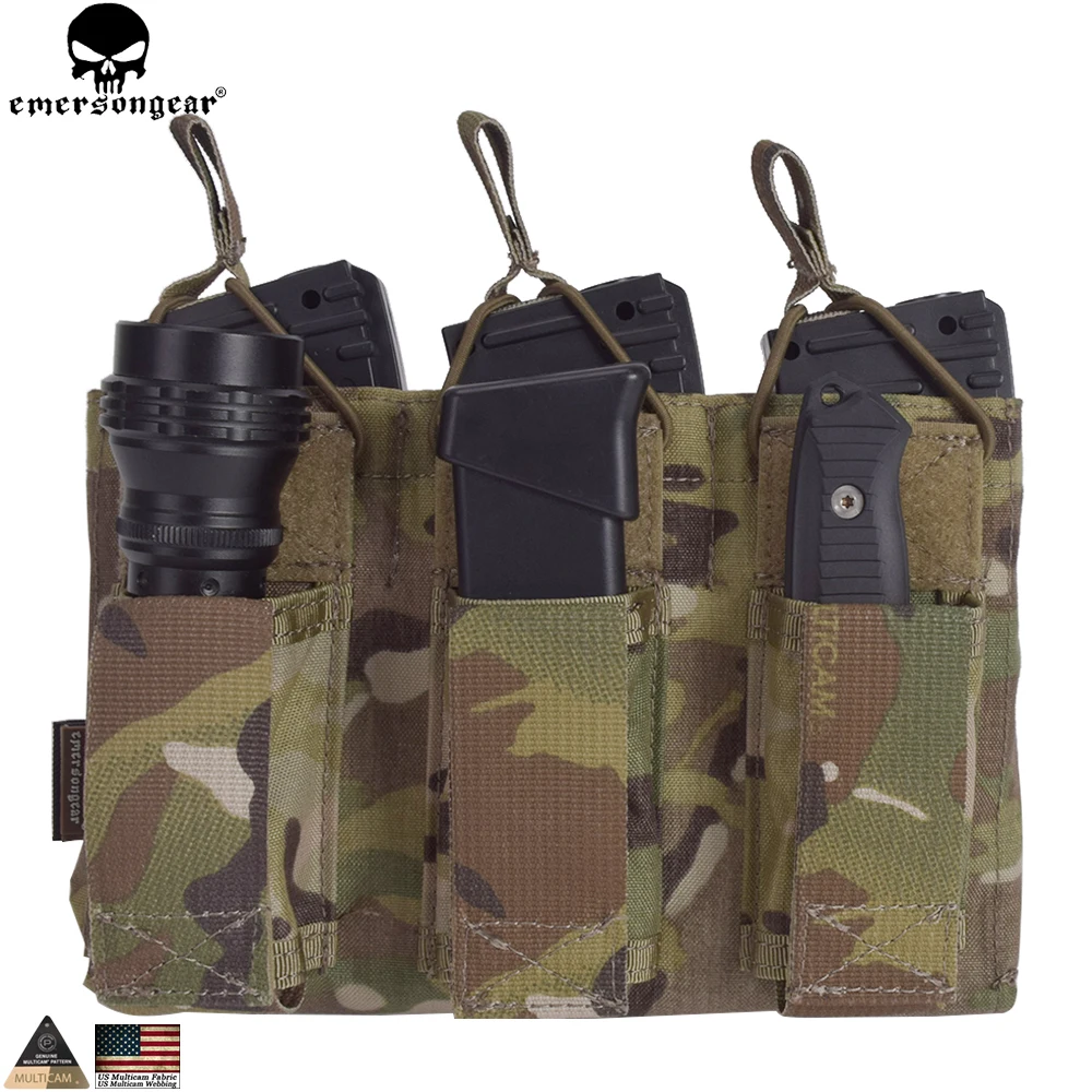 EMERSONGEAR 5 56 тройная с открытым верхом сумка для пистолета страйкбольная военная