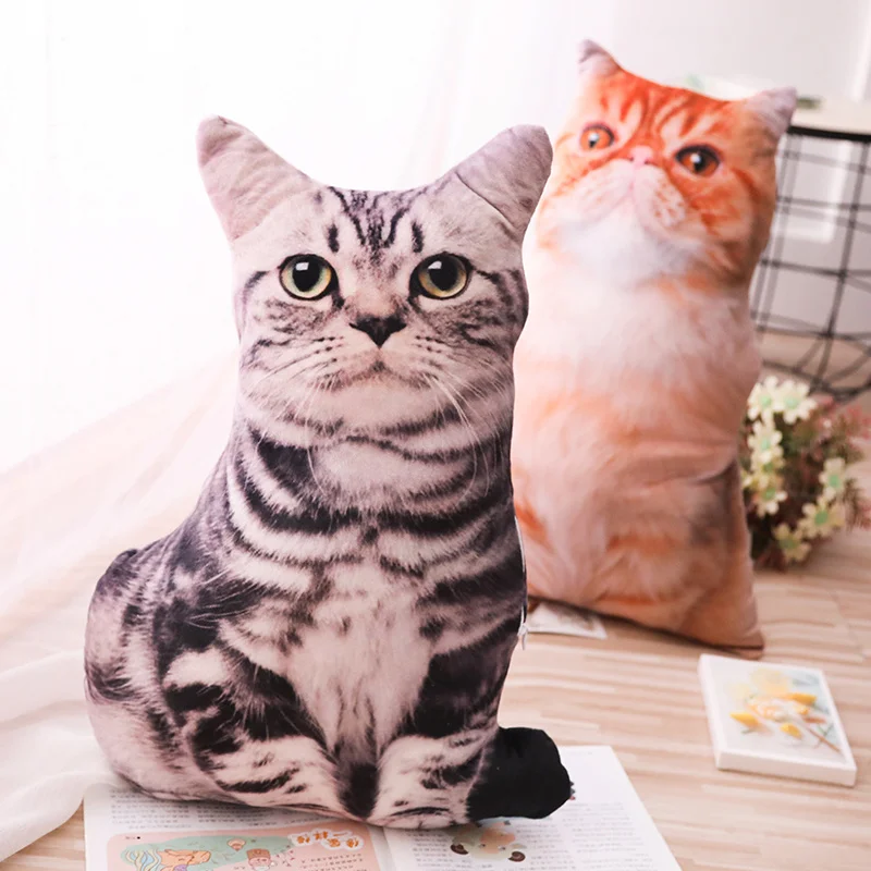 55 см новый стиль 3D печать Кот модная искусственная кошка плюшевые игрушки