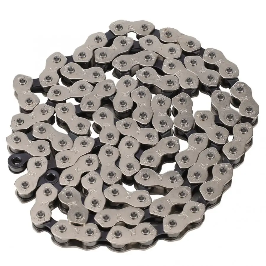 100 Links Bicycle Chain Mountain Bike Road Single Speed Stainless Steel Magic Button Accessory | Спорт и развлечения
