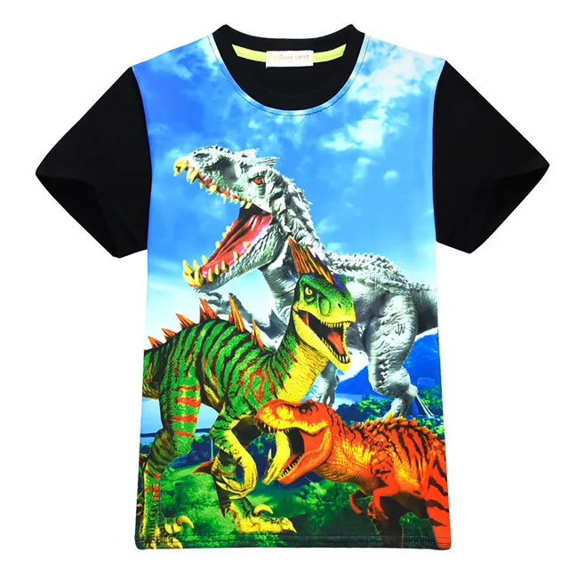

3D Cartoon Dinosaur T Shirt Boys 2018 Summer Children's Clothing Toddler Tops tee baby Boy clothes Kids short sleeves T-shirt