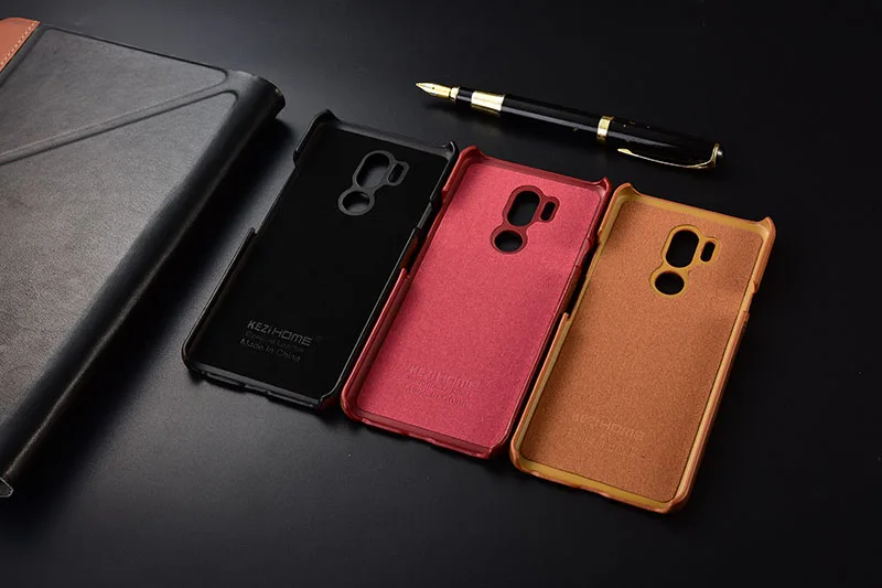 Чехол для LG G7 KEZiHOME, два цвета, натуральная кожа, жесткая задняя крышка для LG G7 ThinQ с карманом для карт
