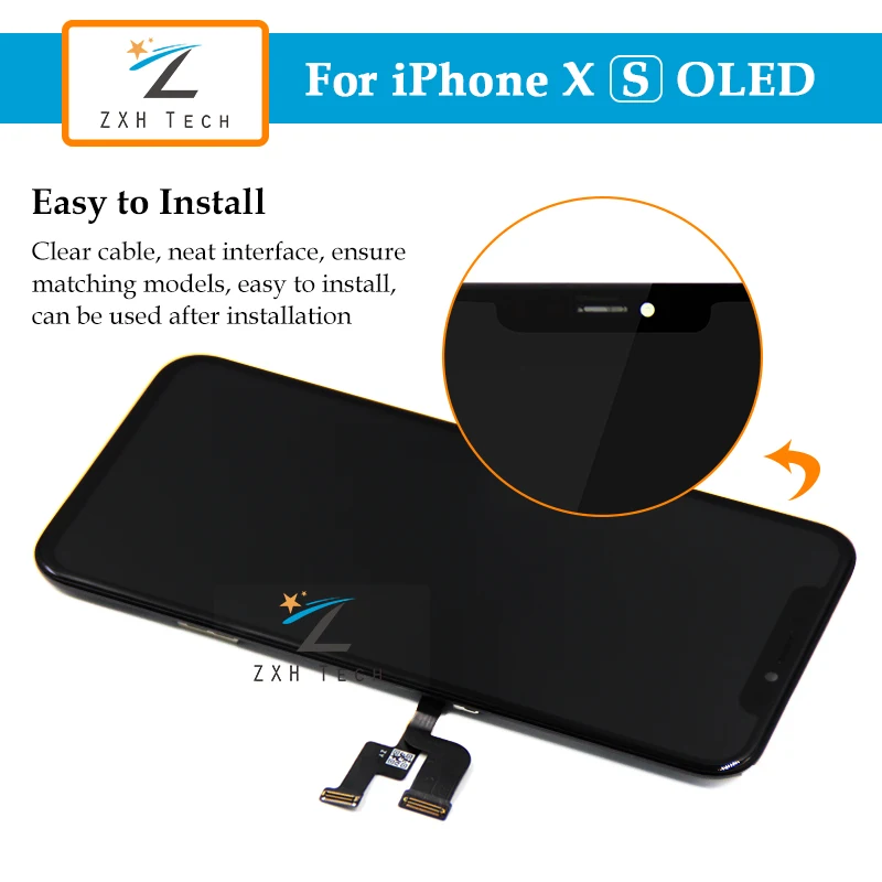20 шт. OLED для iPhone X ЖК дисплей в сборе с заменой рамы 5 8 дюймов TFT/OLED ЖК-модуль