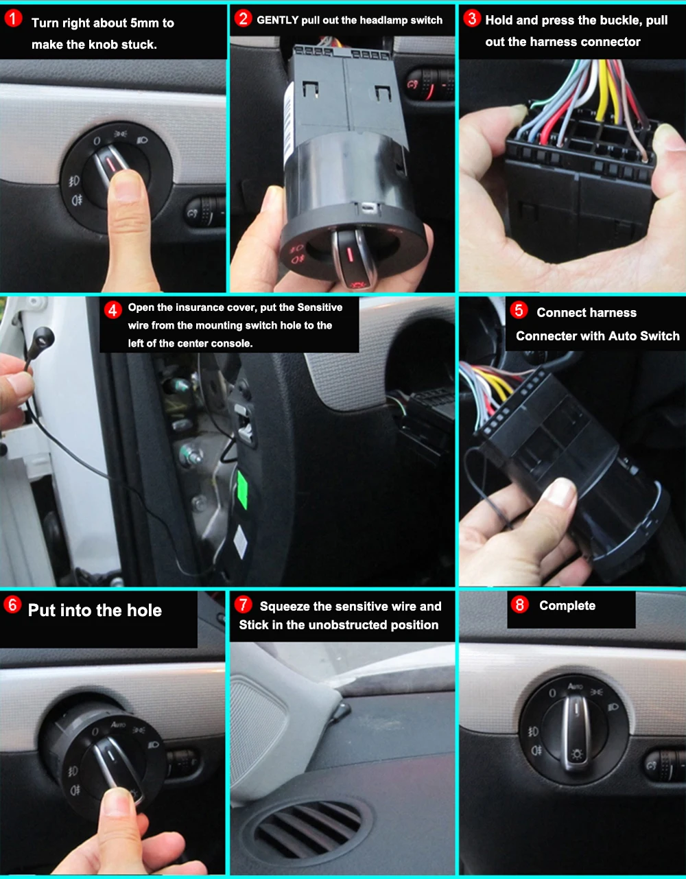 Cloudfireglory автофара переключатель фар Konb свет Сенсор модуль для VW Glof 7 MK7 для Skoda Octavia+ превосходные