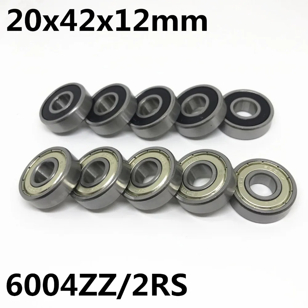 10pcs High quality 6004ZZ 6004-2RS ball bearing 20x42x12mm deep groove ball bearing 6004RS 6004Z