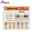 Flydent стоматологические эндороторные роторные напильники золотые для двигателя для подготовки корневого канала используются Niti золотые напильники