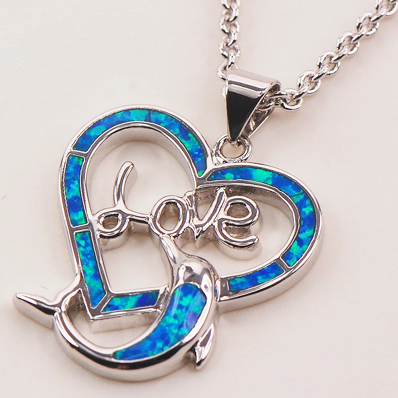 Подвеска P140 из стерлингового серебра 925 пробы с синим огненным опалом|pendant mini|pendant