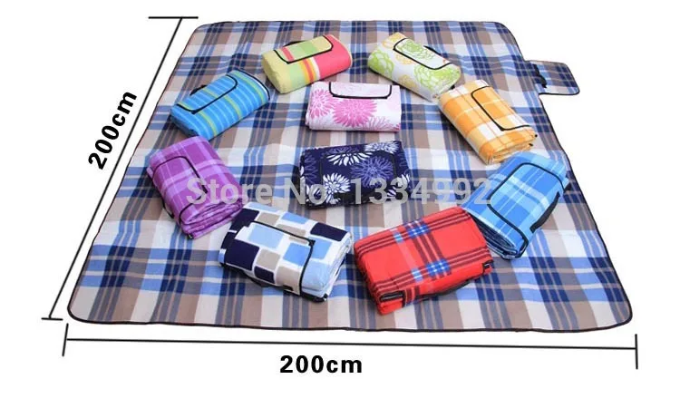 New Easy portable good picnic mats 200*200y cm waterproof sleep pads blanket for family camping travel mattress|pads viewer|padded appliquepadded garment |