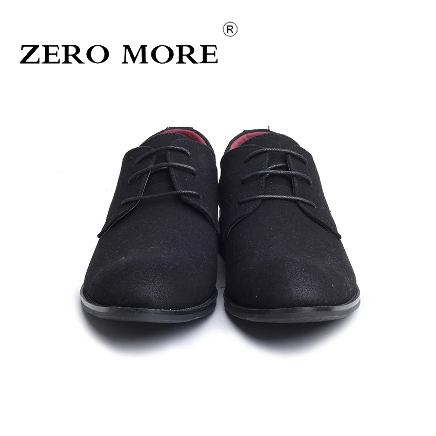 ZERO MORE/повседневная обувь с перфорацией типа «броги»; Мужская модная обувь на шнуровке; коллекция года; дышащая мужская обувь с острым носком; итальянская обувь из искусственной замши; большие размеры; ZM174