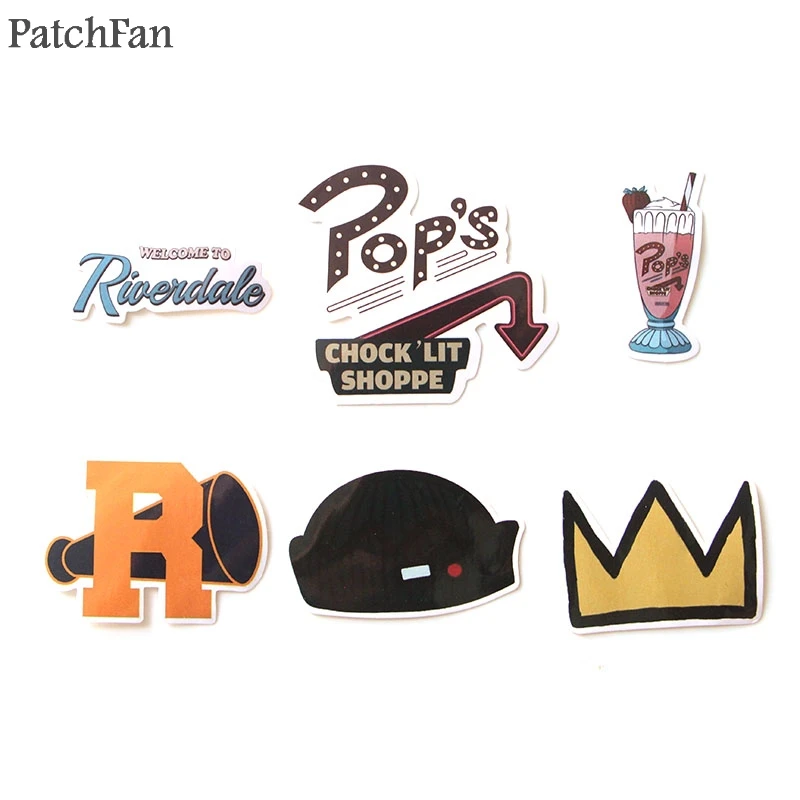 Patchfan 15 шт., водостойкие наклейки из ПВХ для скрапбукинга, багажа, скейтборда, телефона, ноутбука, мотоцикла, велосипеда, стены, гитары A0912
