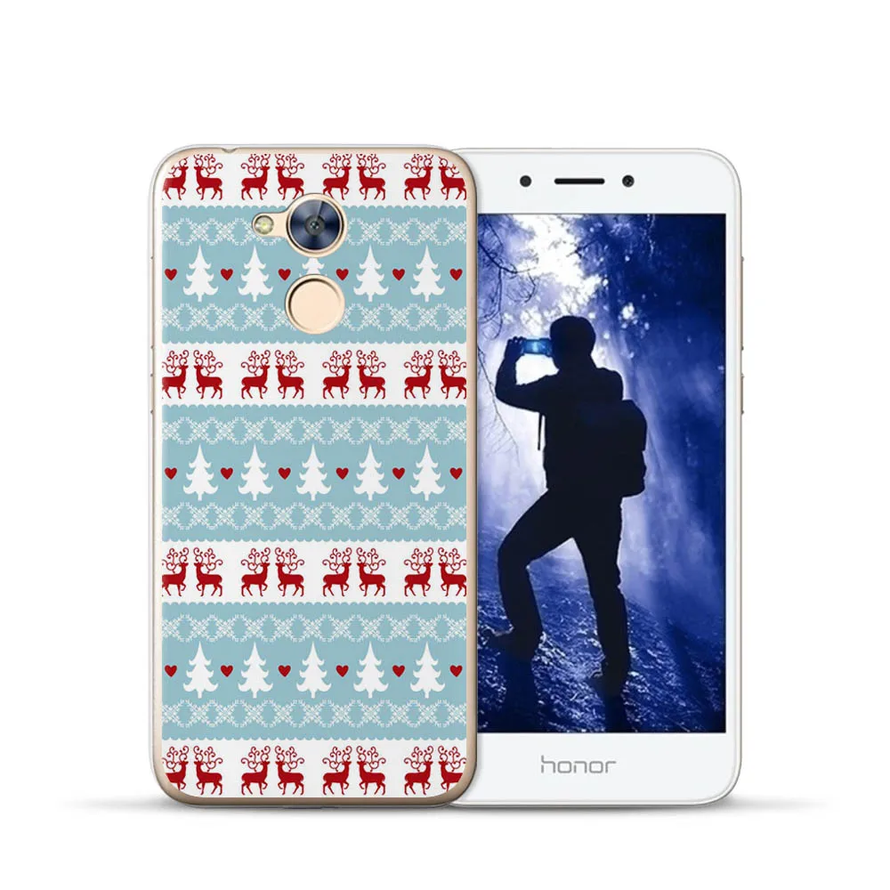 Снежинки чехол для Fundas Huawei Honor 6a случае Новые поступления прозрачный ТПУ Телефон