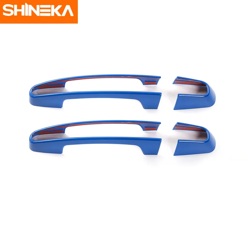 SHINEKA ABS Car Styling Door Handle Decoration Cover Trim Frame Sticker for Chevrolet Camaro 2017+ Interior Accessories | Автомобили и