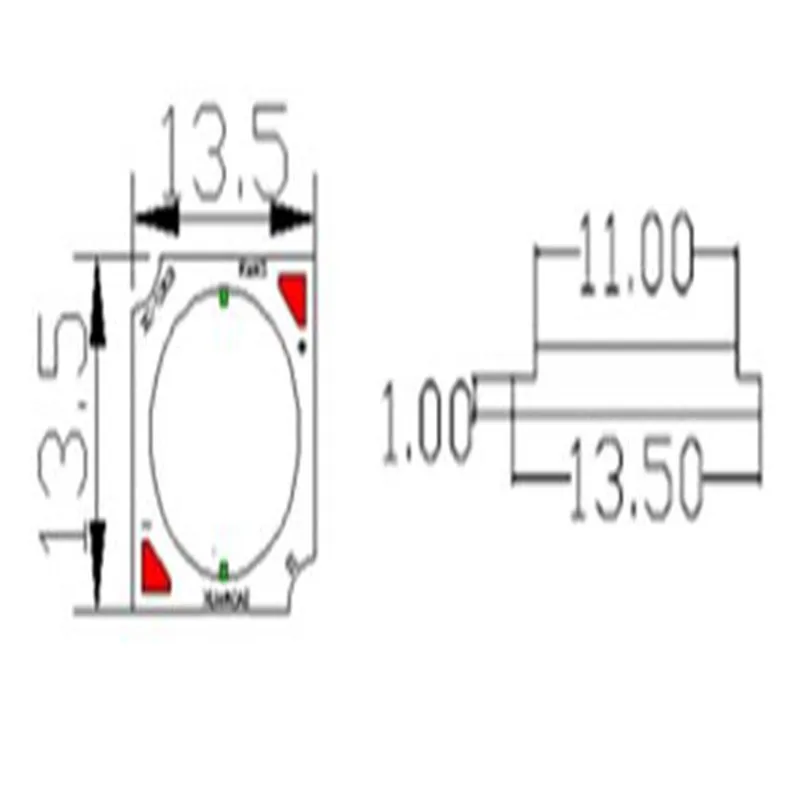 

5w/7w/10W/15w LED cob chip White/Warm White Mirror Aluminum Lamp floodlights spotlights chips Free shipping 80pcs