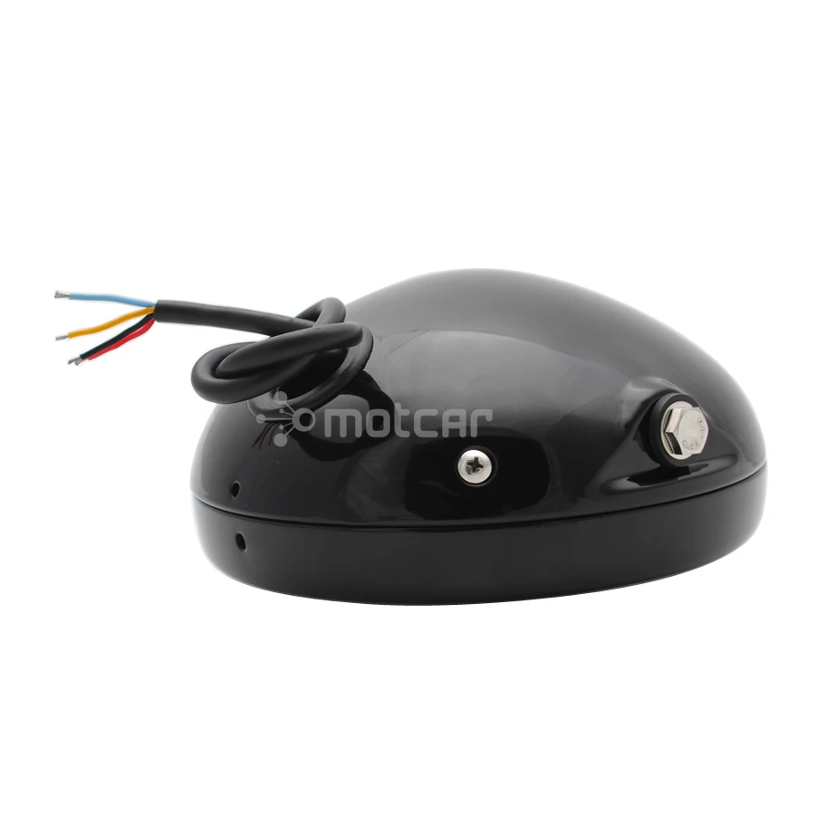 Мотоцикл суперяркая белая фара светодиодная Светильник Ретро Черный DC 12 V 65 W " алюминиевая фара универсальный скутер Hi/ближнего света лампа