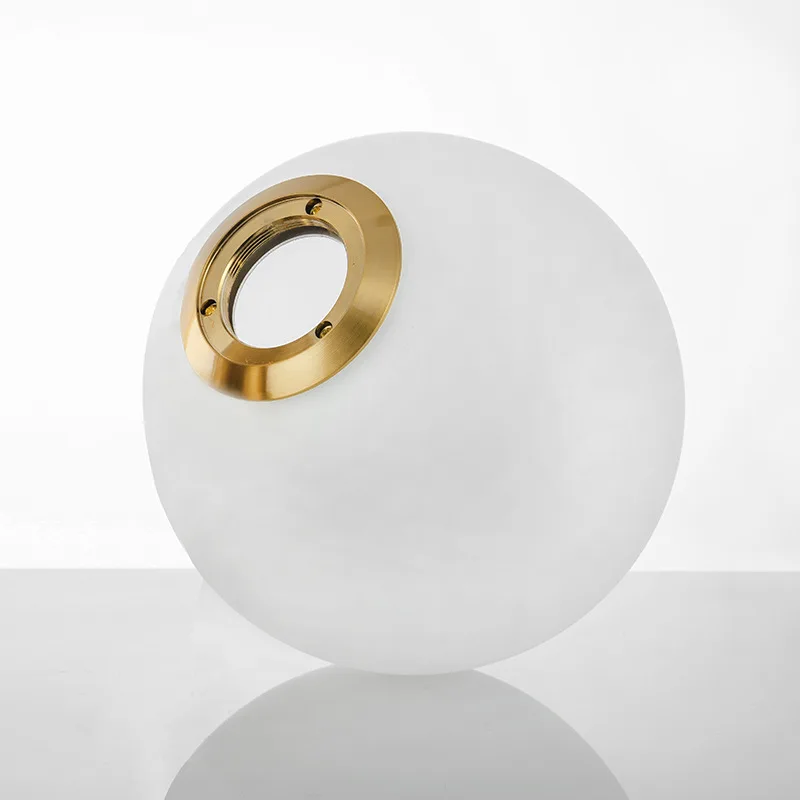 LukLoy Modern Simple Glass Globe LED Table Lamps for Bedroom Luxury Creative Ball Moon Lamp Metal Bedside | Освещение