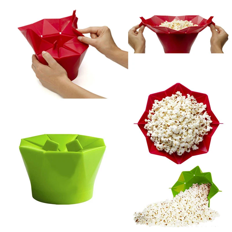 QuickDone силиконовый контейнер для приготовления попкорна в микроволновой печи