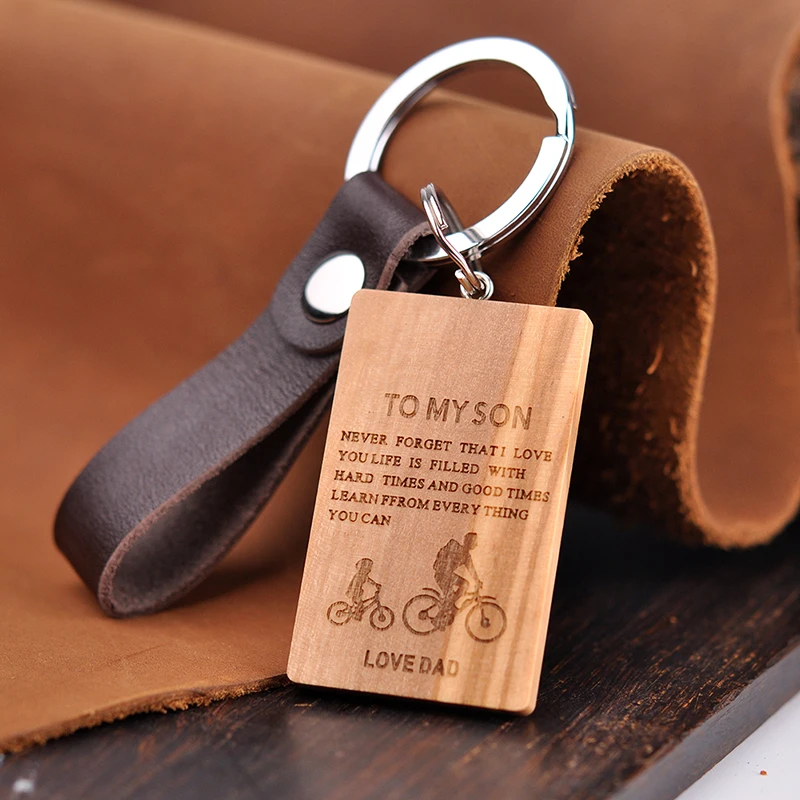 Пользовательские деревянные Dogtag персонализированные ID бирка кулон для ключей