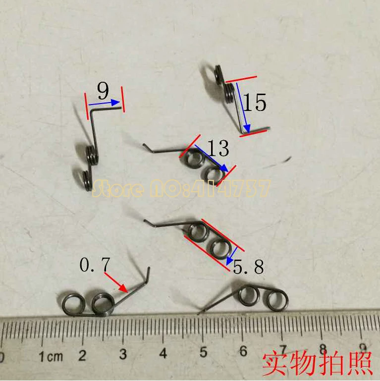

15pcs Spring steel torsion springs 0.7mm wire tensioning torsion spring