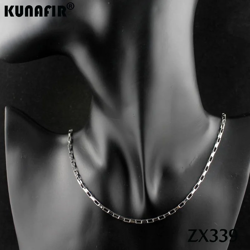 Цепочка Из Нержавеющей Стали длиной 14 38 дюймов 2 5 мм 20 шт.|box chain|chain stainlessstainless steel