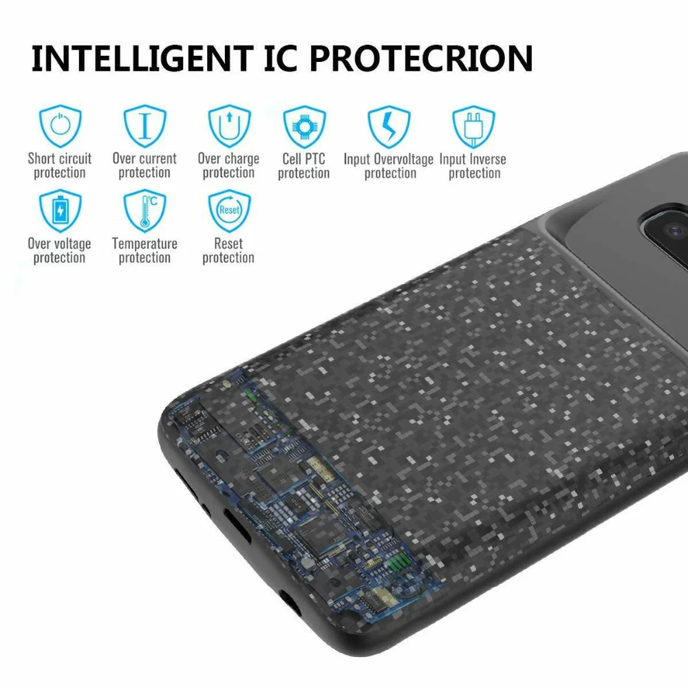 2019 Новый 5000 мАч для samsung S10 + Батарея чехол переносной заряжающий Galaxy S10Plus защитный