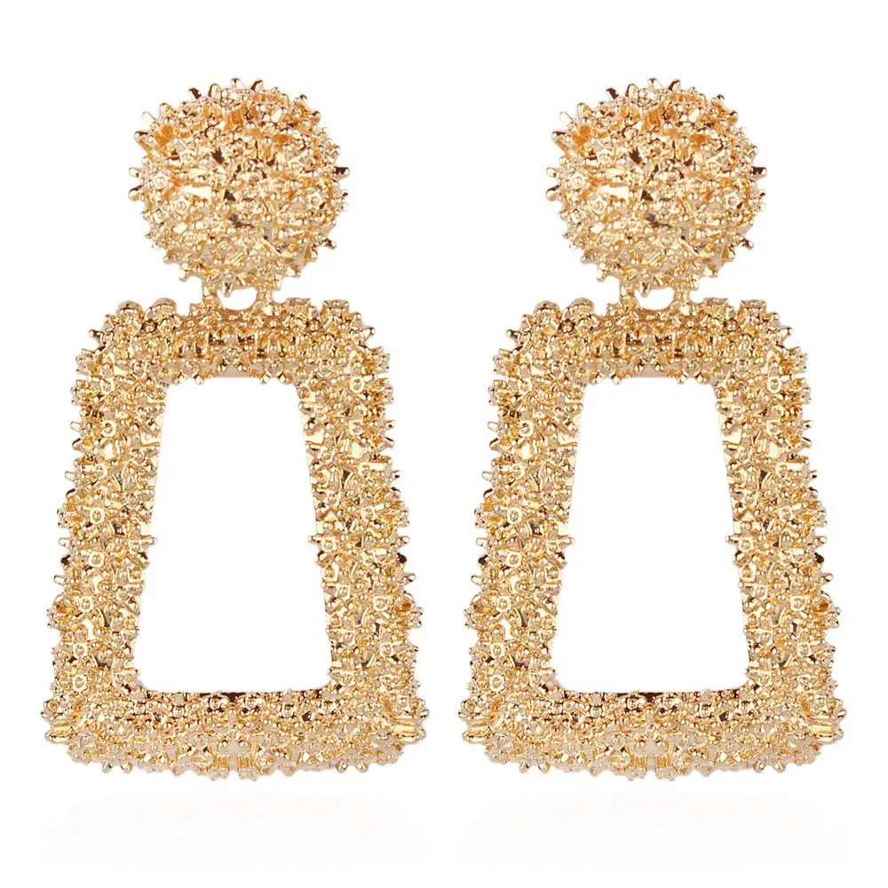Женские винтажные серьги Boucle d'oreille Brincos сережки золотого цвета с