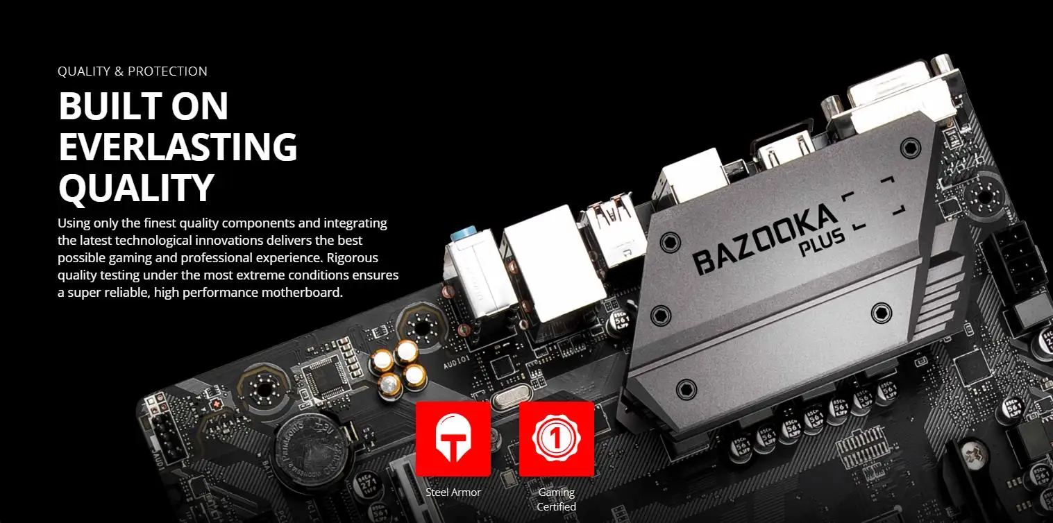 Новая оригинальная материнская плата MSI B450M BAZOOKA PLUS с разъемом AM4 DDR4 USB2.0 USB3.1 64 Гб B450, настольная материнская плата