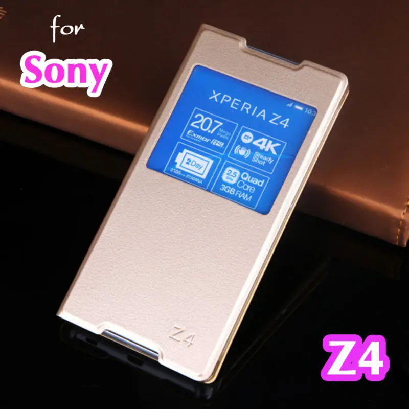 Кожаный чехол с откидной крышкой для Sony Xperia Z3 Plus Z4 + Z 4 3 E6553 Z3plus задняя панель 5 2