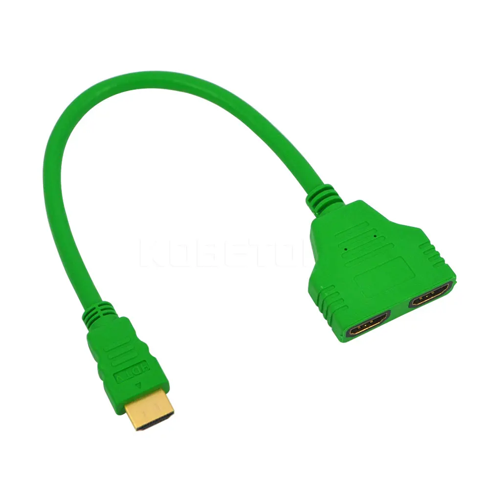 Kebidu HDMI совместимых с Разделение ter адаптер конвертер мужского и женского пола
