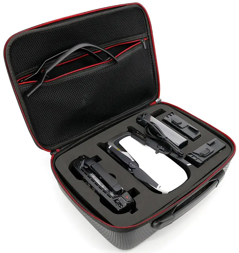 3 batteries PU Чехол для DJI MAVIC Air, чехол для DJI Mavic Air Bag Hardshell, сумка для хранения, корпус дрона/аккумулятор/контроллер/пропеллер, защитный чехол для переноски, сумочка - Цвет: 3 batteries PU