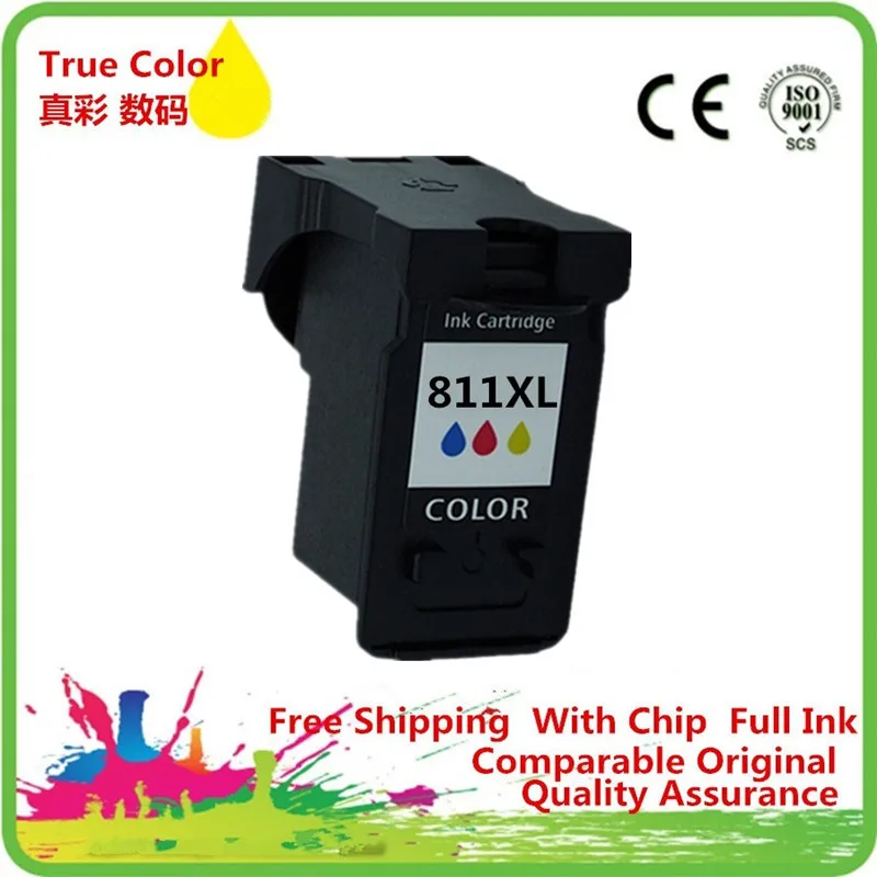 Картридж восстановленные для Canon PG-810 XL PG-810BK PG 810 PG810 PG810BK CL811 CL-811 Pixma MP276 MP287 MP486 MP496 MP497 - Цвет: 1C