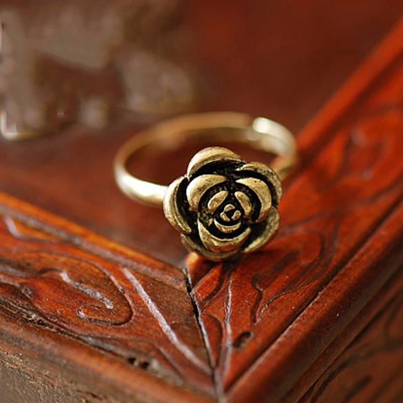 Женское кольцо в виде розы с изменяемым размером|rose ring|delicate ringring ring |