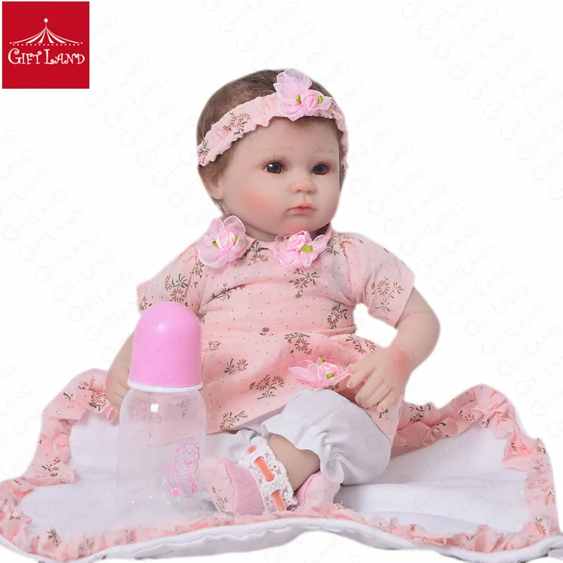 Reborn Baby Doll младенец получивший новую жизнь мягкая розовая принцесса куклы для