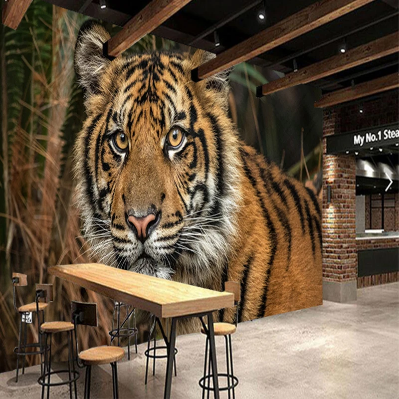 Детские обои на заказ фрески с тигром для детской комнаты декоративные дивана |