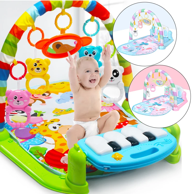 Baby Soft Playmat Piano Musical Sleep Lullaby Activity Fitness Gym Mat Kid Sleeping Safety Blanket Christmas Gift for Boy Girl