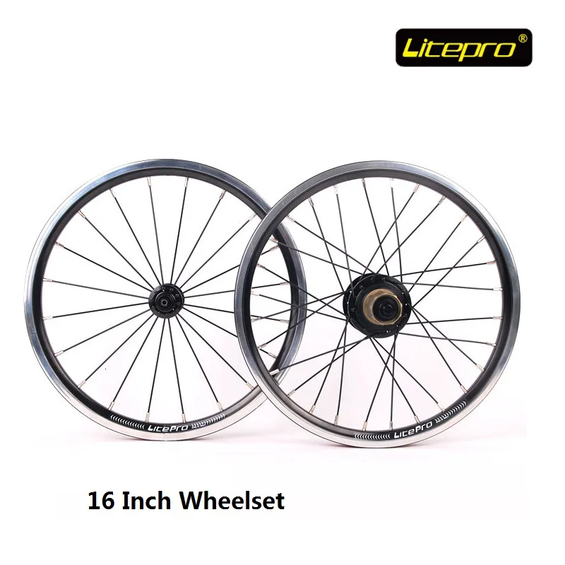 Комплект складных велосипедных колес Litepro Kpro V Brake 20/28 отверстие 16 дюймов 4