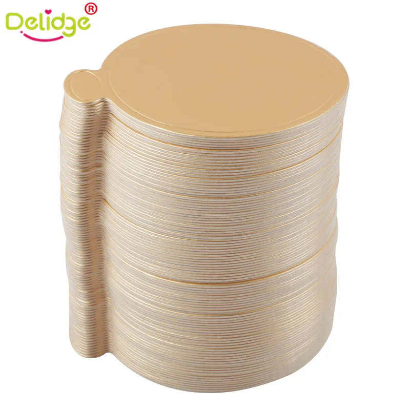 Delidge 100 шт./компл. круглые доски для тортов доска мусса бумажная тарелка кексов