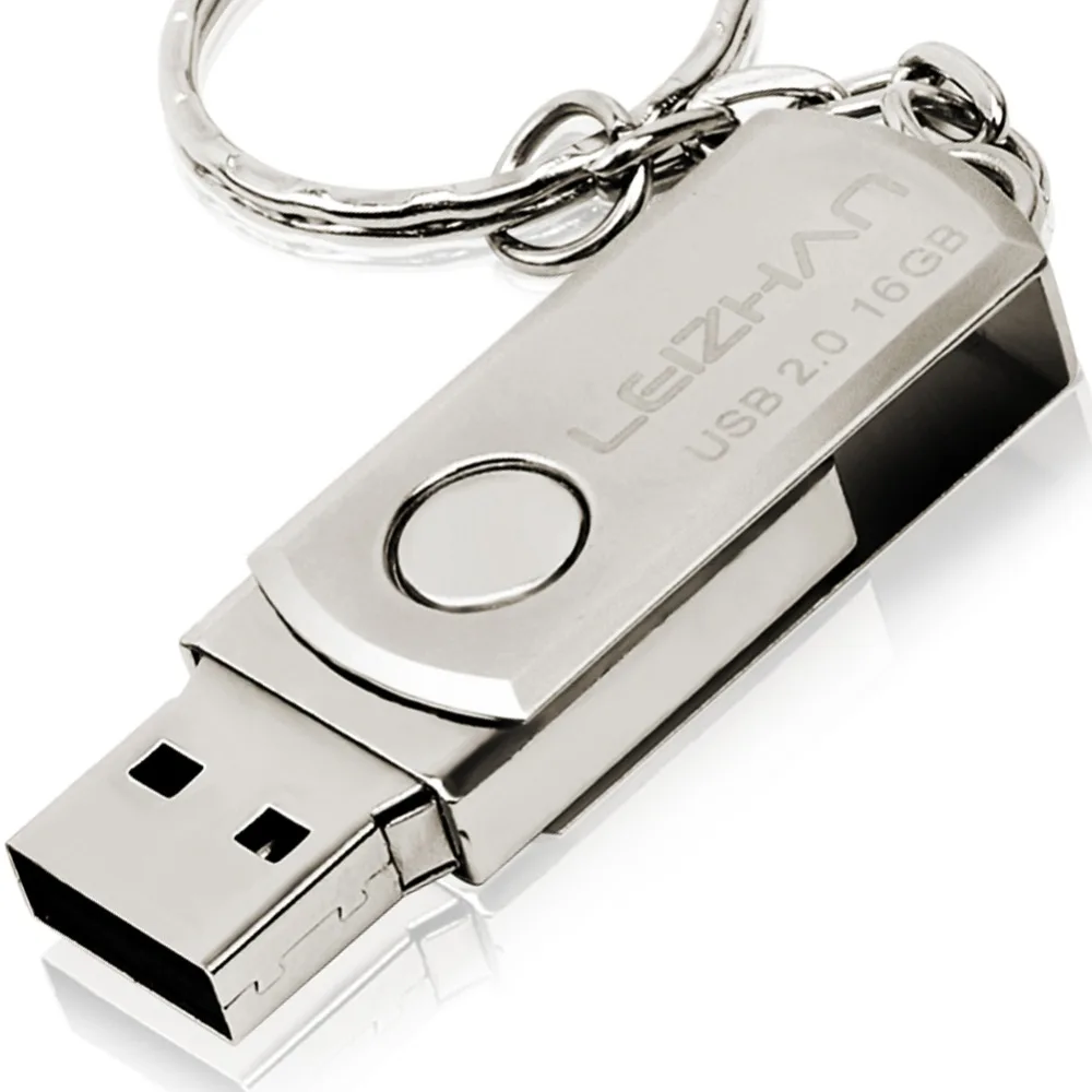 Металлический флеш накопитель LEIZHAN 64 ГБ USB Флешка 32 Гб для хранения данных и