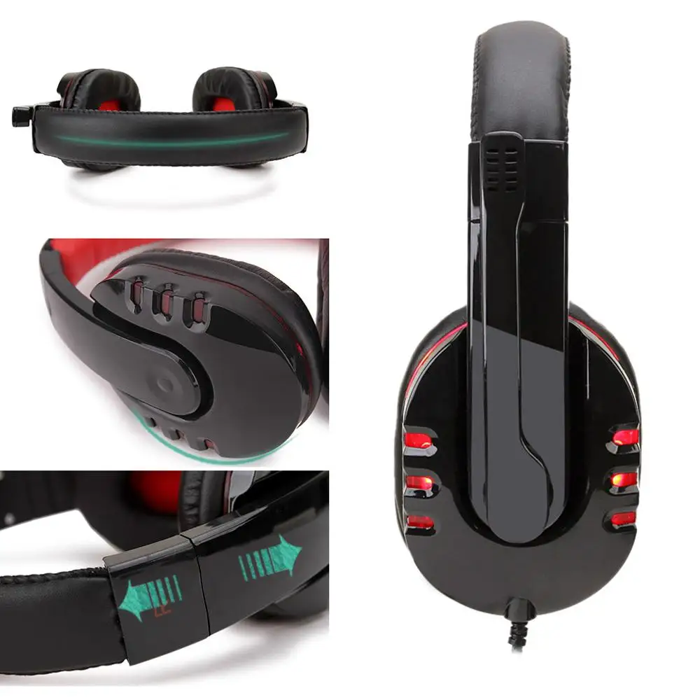 Игровая гарнитура USB наушники С микрофоном для PS4 PS3 видео игры проводные стерео 3