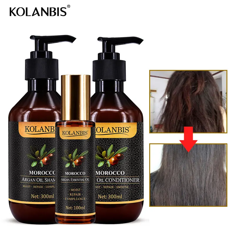 3 комплекта профессиональный шампунь/кондиционер с марокканским аргановым