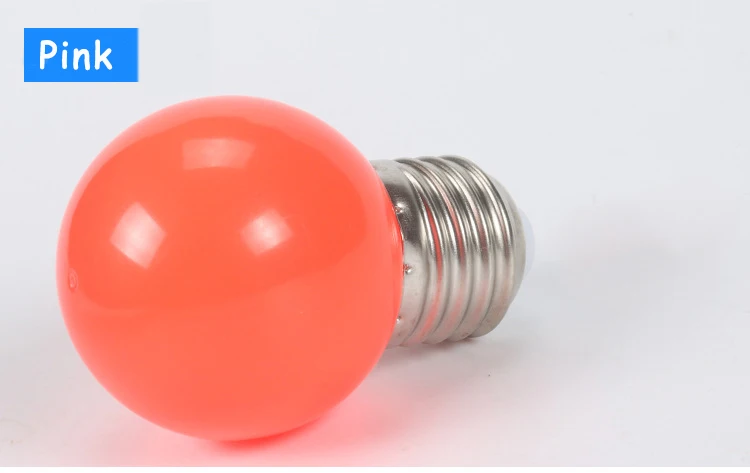 Pink 20 штук E27 светодиодный лампы 220V G45 красочные лампада RGB светодиодный светильник SMD 2835 красочные лампы вспышки светильник Lamparas светодиодный потолочный светильник - Испускаемый цвет: Pink