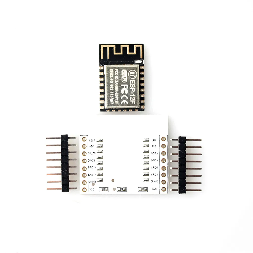 ESP 12F серийный WiFi ESP8266 модуль адаптер пластина полный IO порт приводит к FCC & CE|Модули