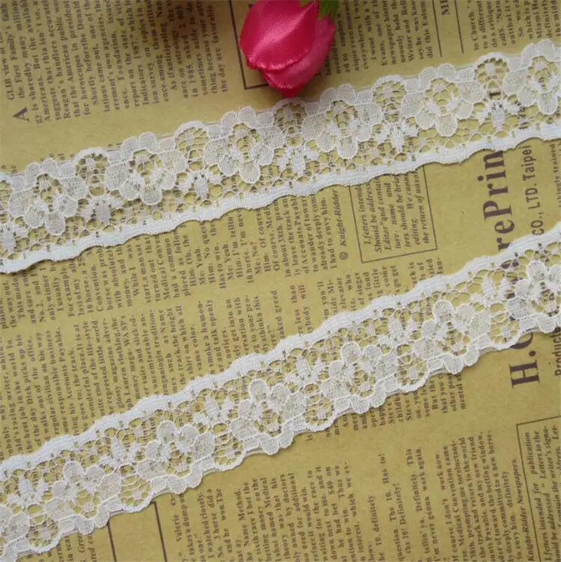10 Yards White Vintage Embroidered Lace Trim Ribbon Applique DIY Sewing Crochet Craft Fabric Wedding Dress Clothes | Дом и сад