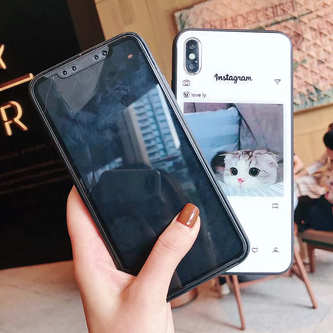 Симпатичные кошки и собаки чехол для телефона iphone 10 X XS MAX XR восхитительный Instagram